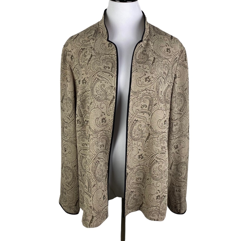Perceptions Paisley Open Blazer Jacket - image 3
